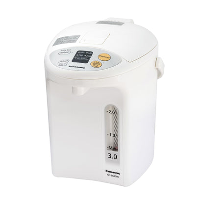 Panasonic 3L Water Boiler Electric Hot Water Dispenser Countertop w/Slow-Drip Mode for Coffee & Tea, 4 Temp Presets, Charcoal‑Purified Stainless, Auto Shut‑Off, Timer & Safety Lock - NC-EG3000