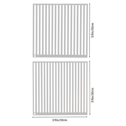 2 Pcs Stainless Steel Diamond Painting Ruler for Square and Round Drill, Diamond Art Club Accessories Diamonds Straightening Tool (1 Row of Diamonds)
