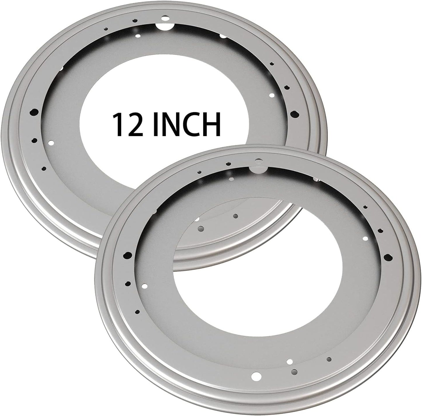 2Pack 12" 5/16 1000lbs Lazy Susan Hardware Thick Turntable Bearings Load Capacity Lazy Susan Turntable Swivel Plate