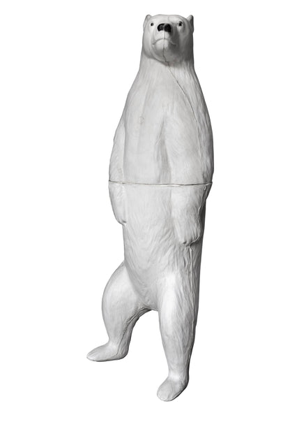 BIGshot Real Wild 3D Standing Polar Bear Archery Target - 64" Life-Size Professional Competition Target with EZ Pull Self-Healing Foam, IBO Scoring Rings
