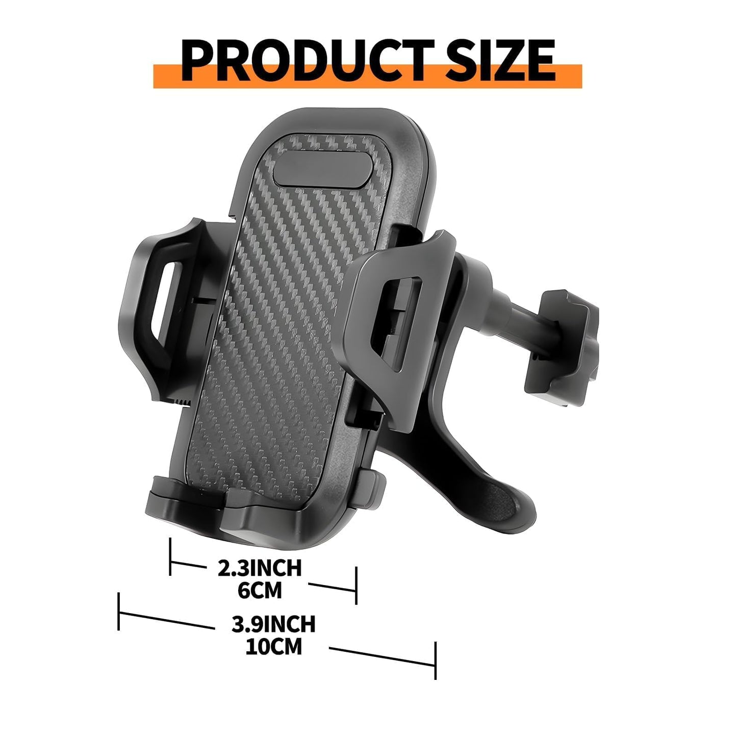 Phone Holder for car, Car Phone Holder Mount with Upgraded Metal Hook Clip for Air Vent, Car Mount Smartphones Holders