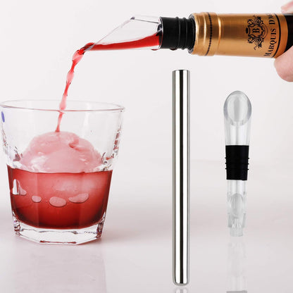 Beer Chiller Sticks, Stainless Steel Wine Chilling Rod Set for Bottles