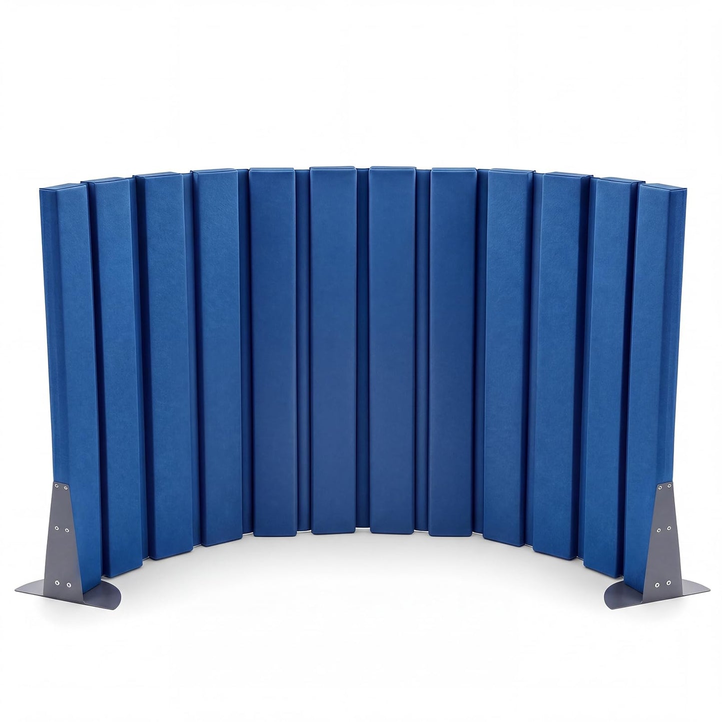 AmazingSpark 1 Pcs 30" X 6' Soundproof Room Divider Panel, Foldable Acoustic Partition Wall with Stand and Straps, Freestanding Privacy Screen for Office Study Bedroom Studio Library (Blue)