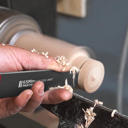 ViewReal Woodturning Parting Tool,Durable Wood Lathe Tools 65Mn Steel Blade, Aluminum Alloy Handle, Precision Wood Lathe Chisel for Carving and Cutting – Ideal for Craftsmen and Hobbyists