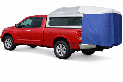 DAC Full-Size Truck Bed Tent for Caps– Fits Ford F-150, Chevy Silverado, Toyota Tundra, Tacoma (2005+), Tailgate ≥ 58" – Converts Truck with Cap into Camping Tent