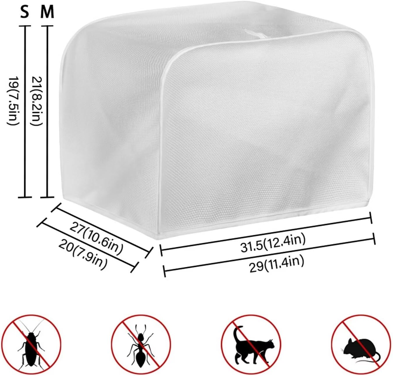Boho Hummingbird 2 Slice Toaster Cover, Kitchen Small Appliance Dust Cover with Blender and Stand Mixer Protection, Set