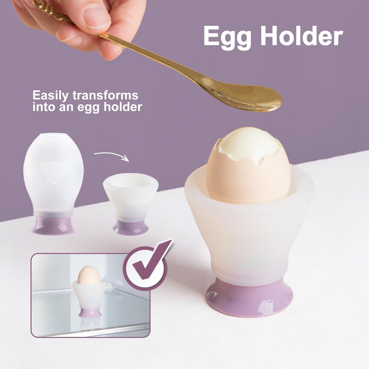 2026 New Egg Separator - Silicone Yolk and White Separator for Raw Eggs, Swallow Release, Cute Egg Yolk Separator for Baking Kitchen Tool, Dishwasher Safe