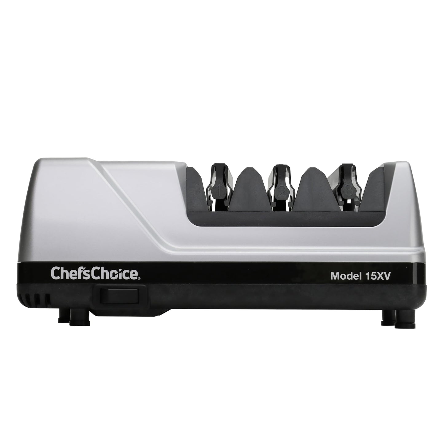 Chef’sChoice 15XV EdgeSelect Professional Electric Knife Sharpener with 100-Percent Diamond Abrasives and Precision Angle Guides for Straight Edge and Serrated Knives, 3-Stage, Gray