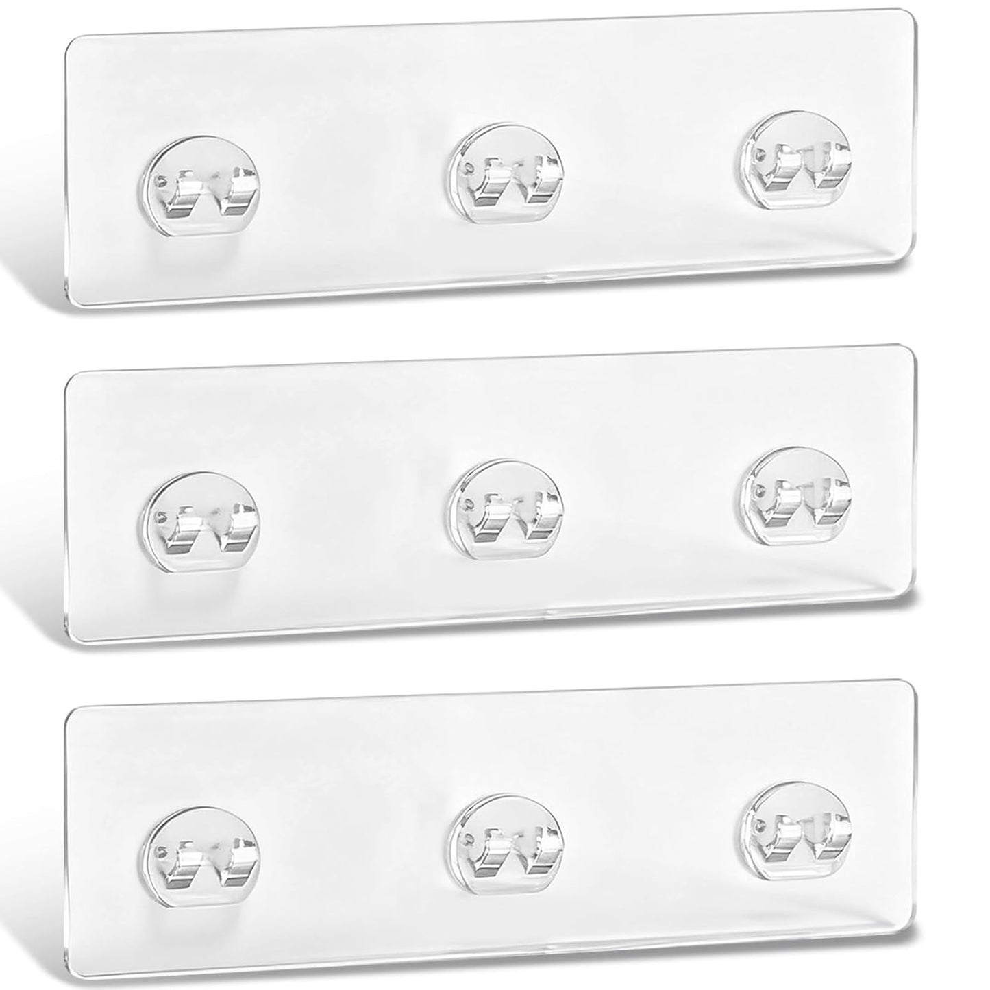 Skiennix Shower Caddy Adhesive Strips - Waterproof & No Drill Required, Holds 45 lbs | 3-Pack