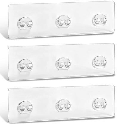 Skiennix Shower Caddy Adhesive Strips - Waterproof & No Drill Required, Holds 45 lbs | 3-Pack