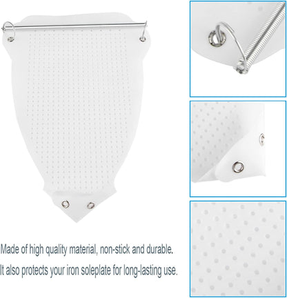 Zerodis Non Stick Iron Shoe Cover, Easy to Use Iron Plate Protector, Prevents Burn Cover for Electric Iron Clothes