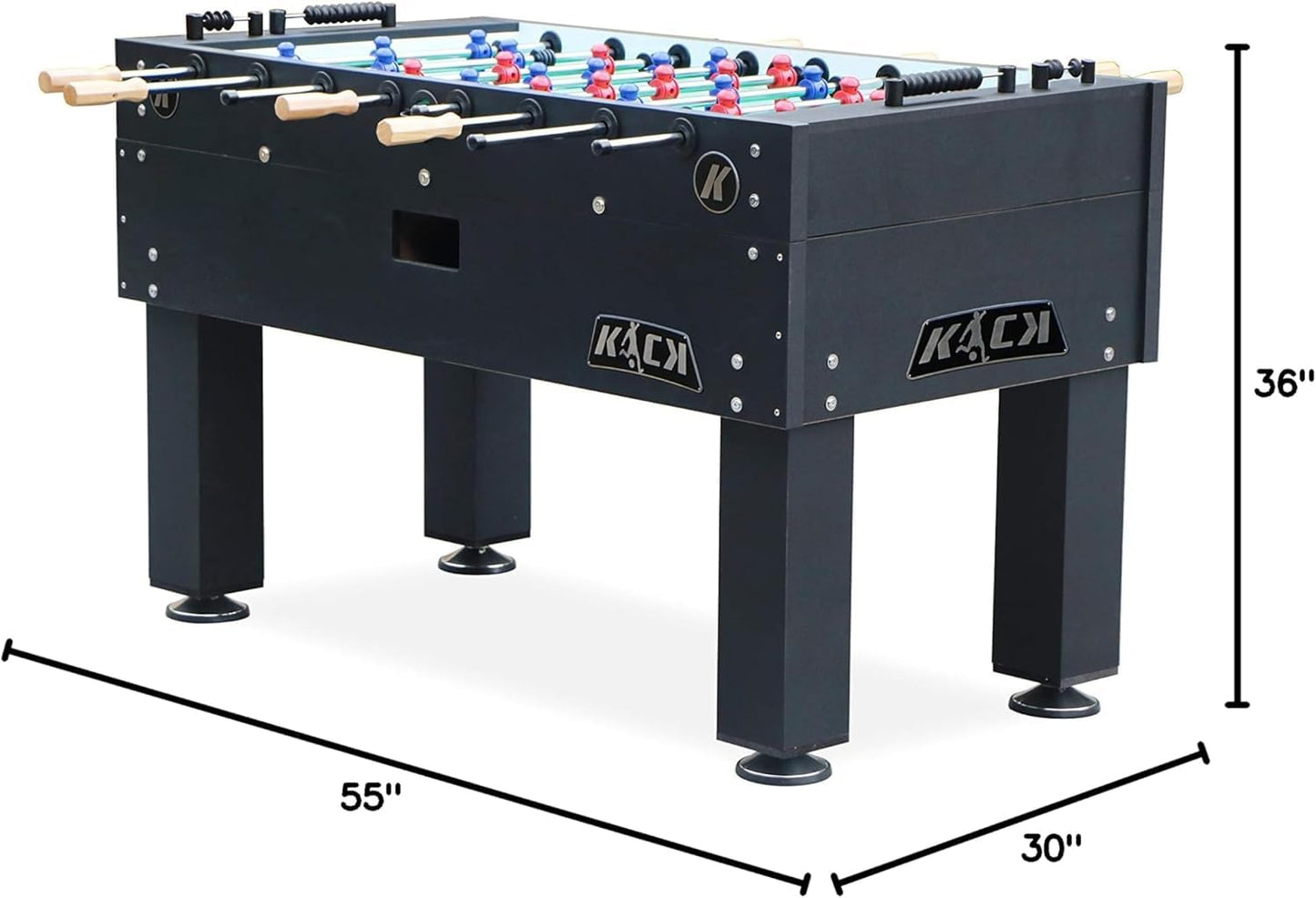 KICK Titan 55" Tournament Foosball Table (Black)