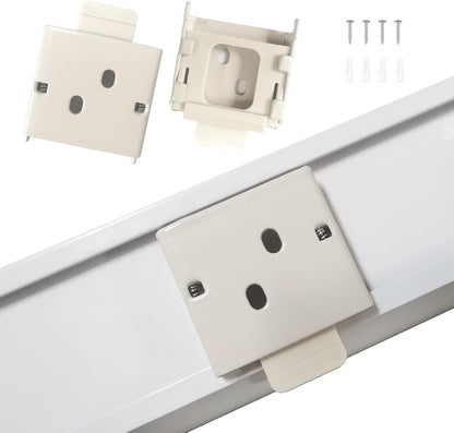 Universal Roller Shade Mounting Brackets, Aluminum Cordless Blinds Hardware for Indoor/Outdoor Replacement (1, Beige)