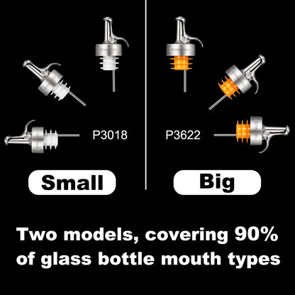 Liquor Pour Spouts, Liquor Bottle Pourer Spouts, Alcohol Pour Spouts,Bar Pour Spouts,Suitable for Alcohol, Beverage, Vinegar, Wine for Bar Accessories-2Pcs