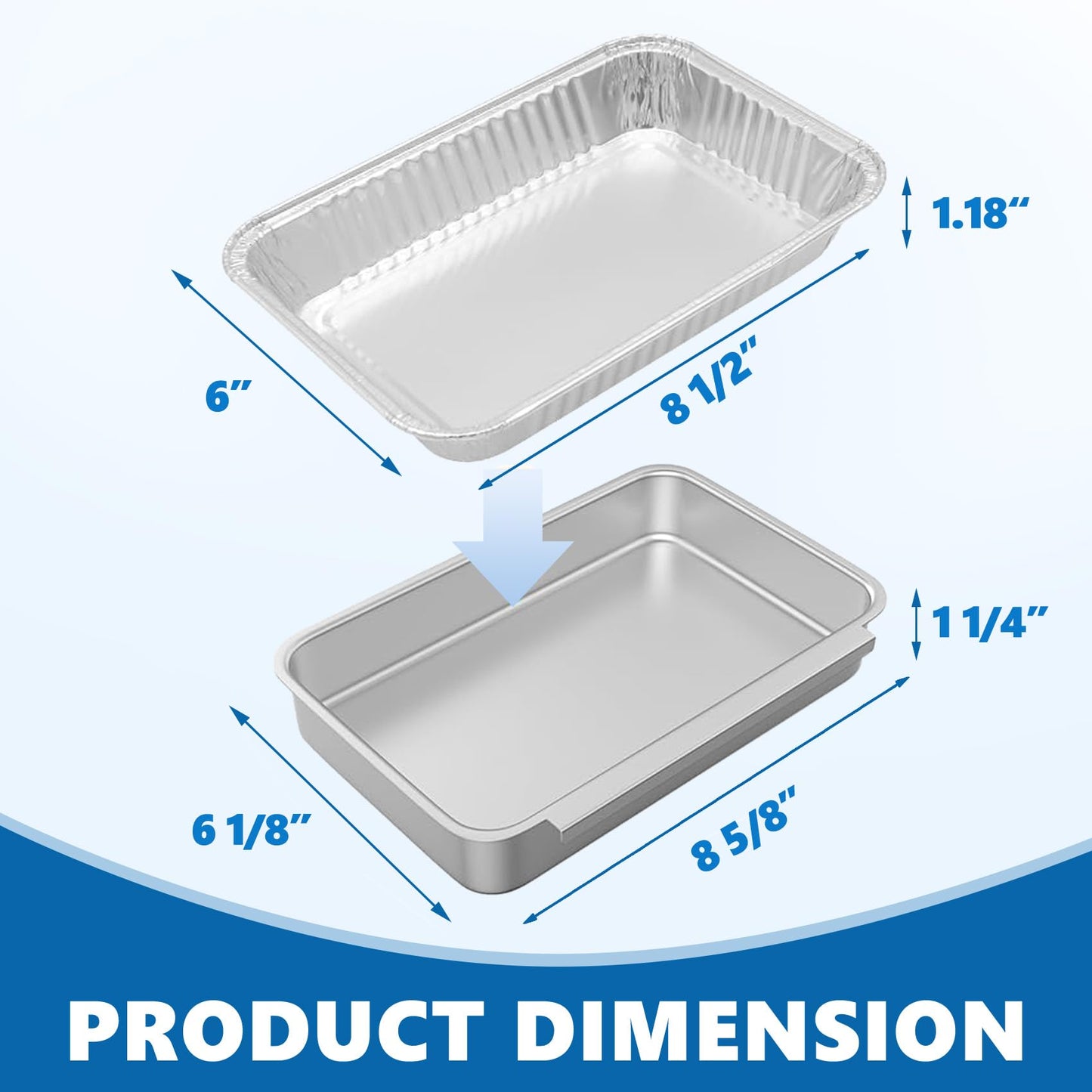 SafBbcue 93305 Grease Catch Pan for Weber Spirit e-310/210/220/320/330 Genesis II e-310 e-315 e-325 e-330 e-335 Grill Grease Tray with 20 Pack Disposable Drip Liners, Replacement Part for Weber#83156