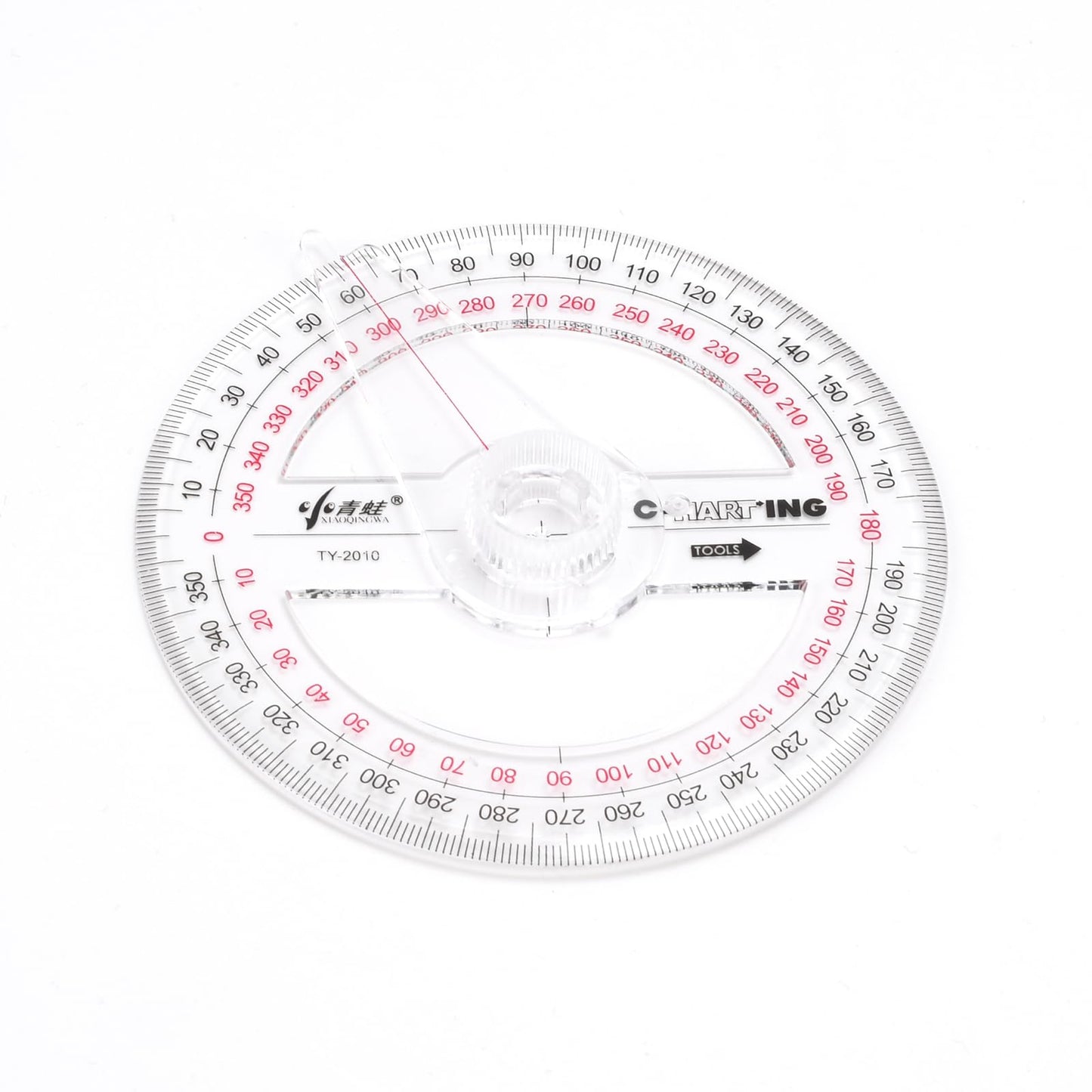 360° Protractor Set (20-Pack) – Clear Plastic Math Protractors for Geometry, Drafting & Angle Measurement – 4-Inch Swing Arm Protractor Ruler for Students, Engineers & Artists