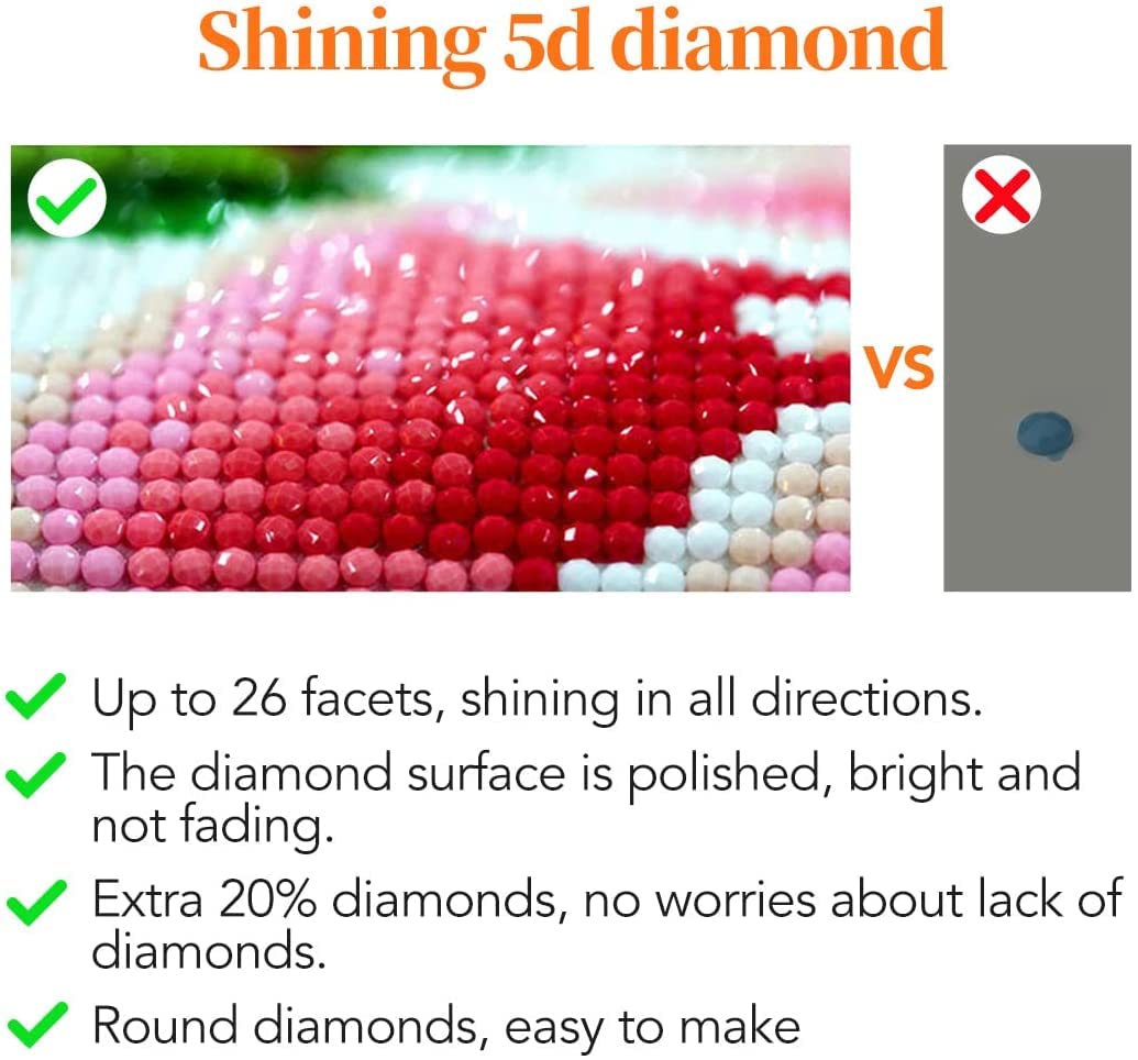 WHYCJXWL Diamond Art Kits for Adults and Kids, Full Drill Round Rhinestone Diamonds, Cross Stitch Embroidery Art, Winnie Pooh Diamond Art (12X16 Inch)