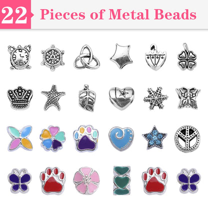 VICTLOV Charm Bracelet Making Kit, DIY Craft for Girls, Unicorn/Mermaid Crafts Gifts Set for Arts and Crafts for Girls Teens Ages 5-12
