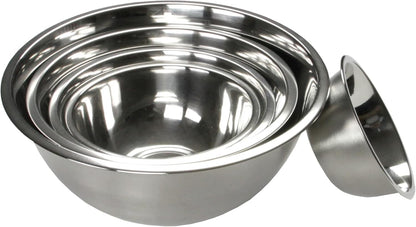 Chef Craft Brushed Mixing Bowl, 5-Quart, Stainless Steel