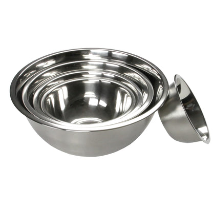 Chef Craft Brushed Mixing Bowl, 5-Quart, Stainless Steel