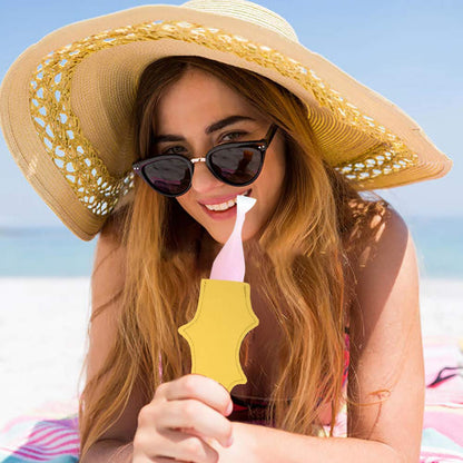 10 Pieces Ice Pop Holders Popsicle Holder Bags Mermaid and Shark Ice Pop Sleeves Freezer Pop Holders Bags