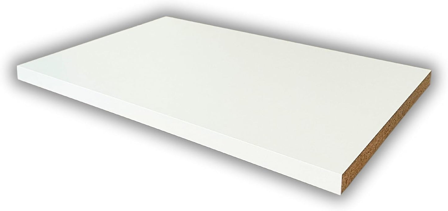 3/4" 3/4" Customized White Shelves Cut to Order - Cabinet Shelf Custom Size Shelf - Melamine Shelves Cut to Order