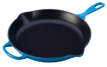 Le Creuset Enameled Cast Iron Signature Iron Handle Skillet, 11.75", Marseille