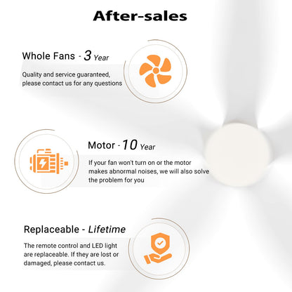 LEDLUX 54" Ceiling Fan with Light - Low Profile Flush Mount Ceiling Fan, 6-Speed Remote Control, Solid Wood, Quiet Reversible DC Motor, White/Gold Finish, for Bedroom, Living Room, Porch
