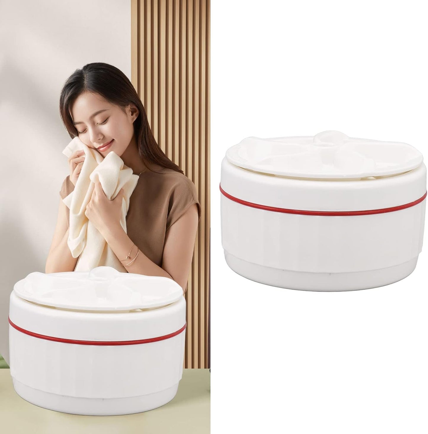 Portable Ultrasonic Washing Machine, 27W Ultrasonic Washer for Travelling, Business Trip, Camping