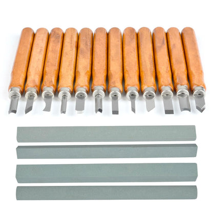 OTYMIOW 17 PCS Wood Carving Tools, Wood Carving kit, SK2 Carbon Steel Whittling Kit with Storage Case and Sharpner, Whittling Tools Set for Beginners and Professionals