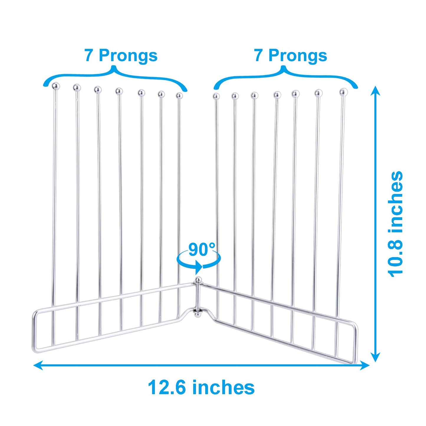 LEKUSHA Foldable Bottle Drying Rack, Reusable Storage Bag Drying Rack, SUS 304 Stainless Steel Dryer Stand for Water Bottle Cup Mug Tumbler Cutting Board Lids