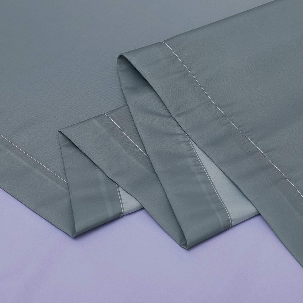 KGORGE Bath Shower Curtain, Waterproof Farmhouse Shower Curtains, 72 Wide x 72 Long, Purple and Grey