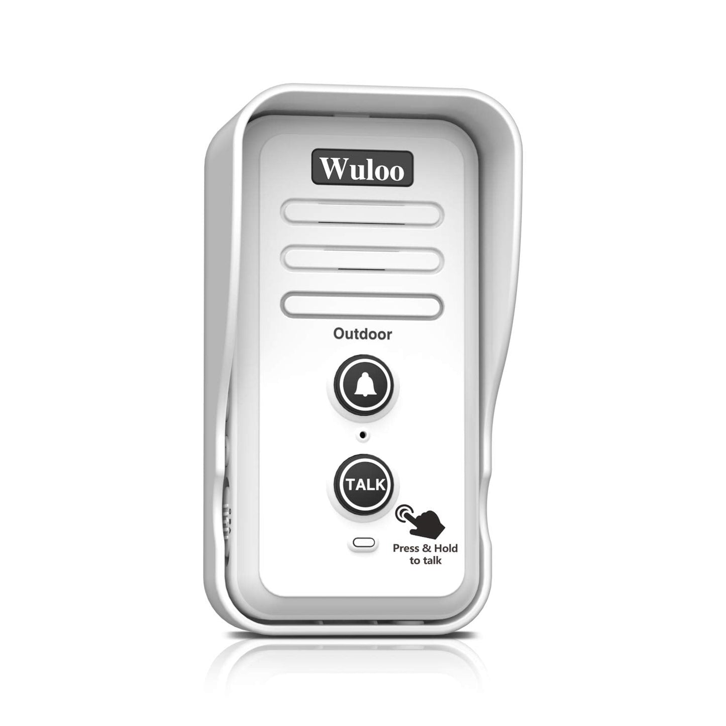 Wireless Intercom Doorbells for Home Classroom, Wuloo Waterproof Electronic Doorbell Chime with 2640 Feet Range 3 Volume Levels Rechargeable Battery (1&1-Black)