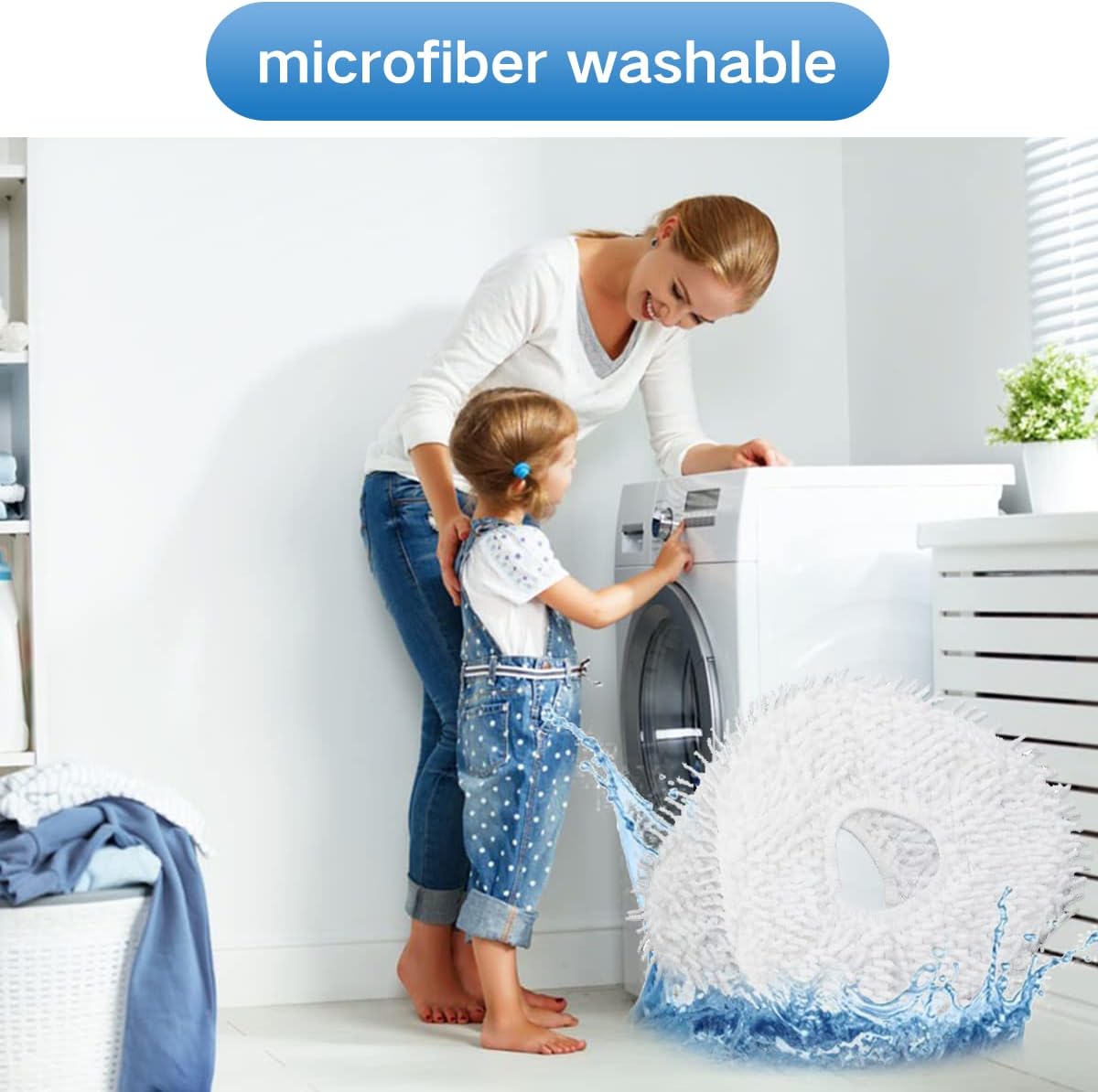 Reusable Mop Cloth for Robot Sweeping - Narwal T10 Accessories Parts Microfiber X4 Mop (4)