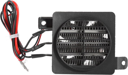 Car Air Heater PTC Fan Heater, Small Space Heating Incubator Constant Temperature Electric Fan Heater (12V 150W)