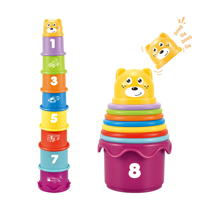 Cosaway Baby Stacking Nesting Cups Toys, Baby Toys 6 to 12 Months, Montessori Toys for Toddler Gifts 1 Year Old