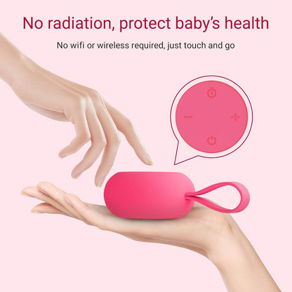 Skiennix Portable Baby Sound Machine - 12 Soothing Sounds & Timer Function | 15-Hour Battery Life, Travel-Friendly, Clips on Stroller