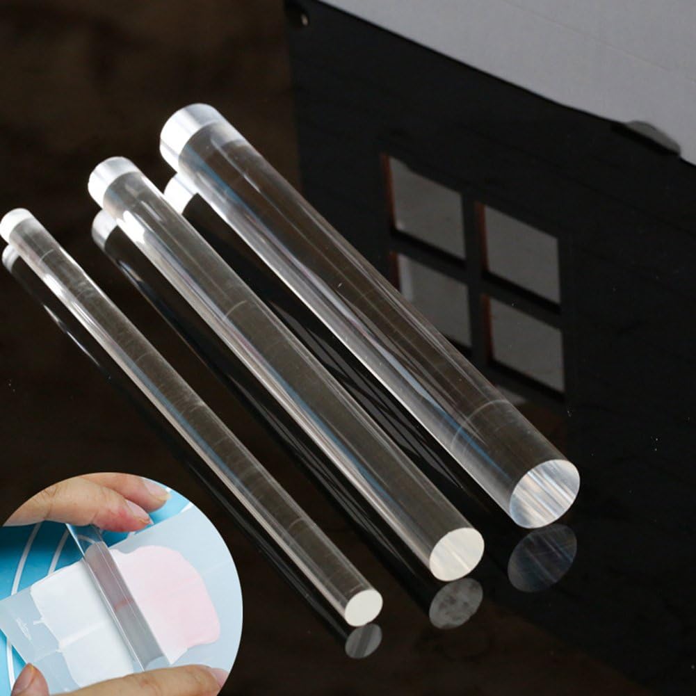 Mini Acrylic Rolling Pin - 7.7 Inch Fondant Roller for Baking