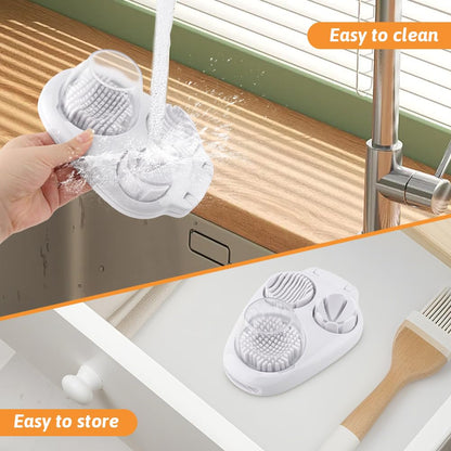 3 in 1 Boiled Egg Slicer, 3 Slice Modes Chopper Cutter with Brush, Manual Egg Slicer Steel Wire Dicer for Hard Boiled Eggs, Kitchen Gadget for Soft Fruit Butter, Labor Saving