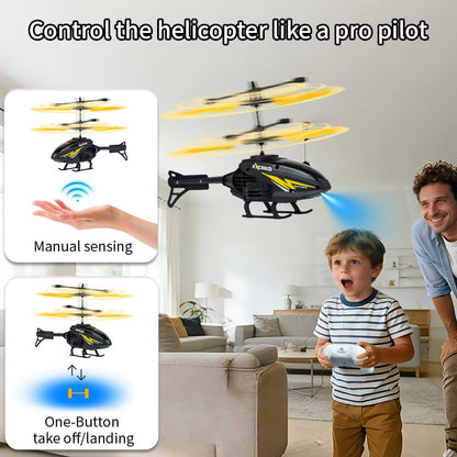RC Helicopter, Remote Control Helicopter Toy for Kids with 10Mins Flight, Gesture Sensing Indoor Flying Helicopter Toys,3 Pack RC Airplane for Kids with Light,Birthday Gifts for Boys and Girls