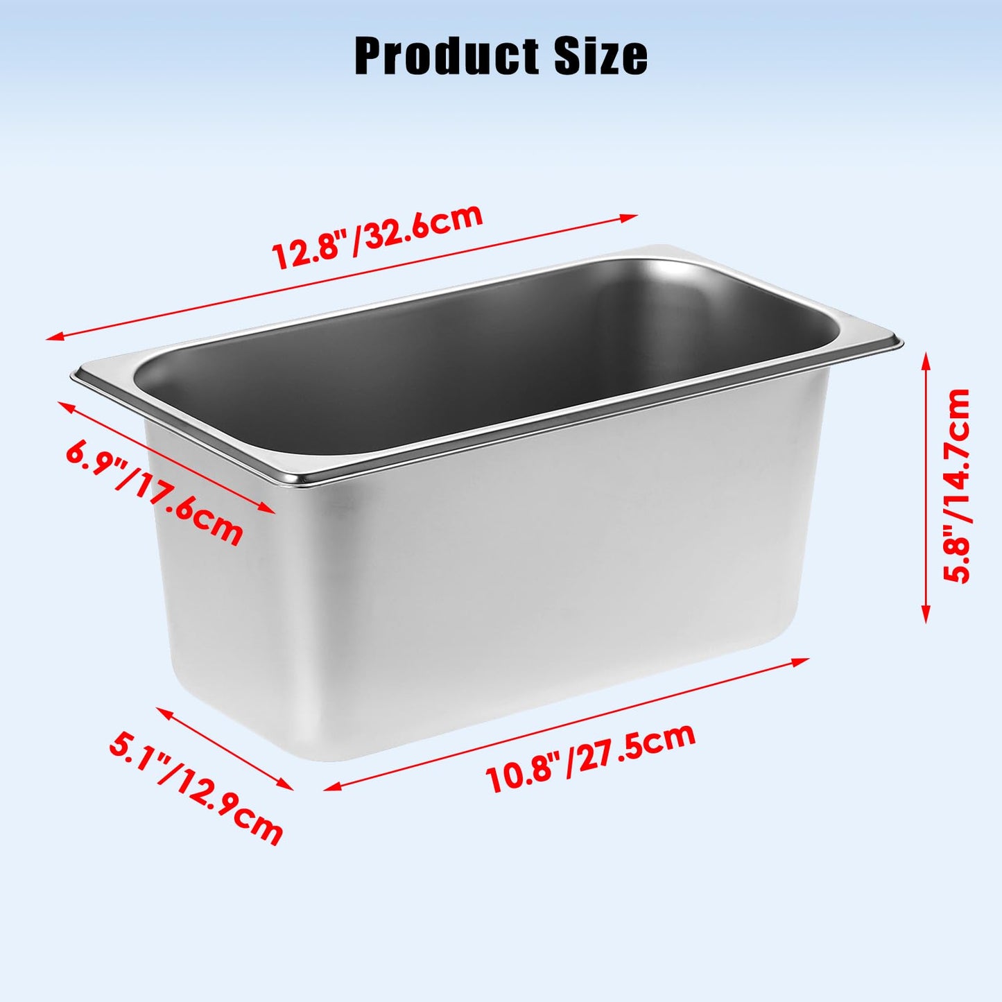 OwnMy 2PCS 5L Ice Buckets for Parties, Stainless Steel Ice Bucket for Freezer, Metal Ice Cubes Bins Storage Container for Freezer, Wine Beer Drink Cooling Buckets for Beverage Cocktails Champagne