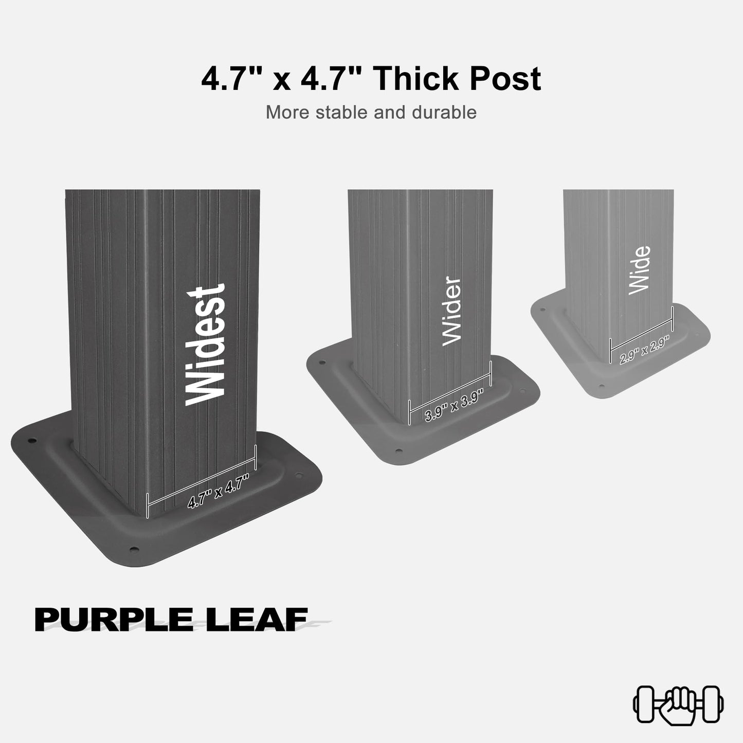 PURPLE LEAF 13' X 15' Permanent Gazebo with Metal Roof Outdoor Hardtop Gazebo for Patio Lawn and Garden Curtains and Netting Included Grey