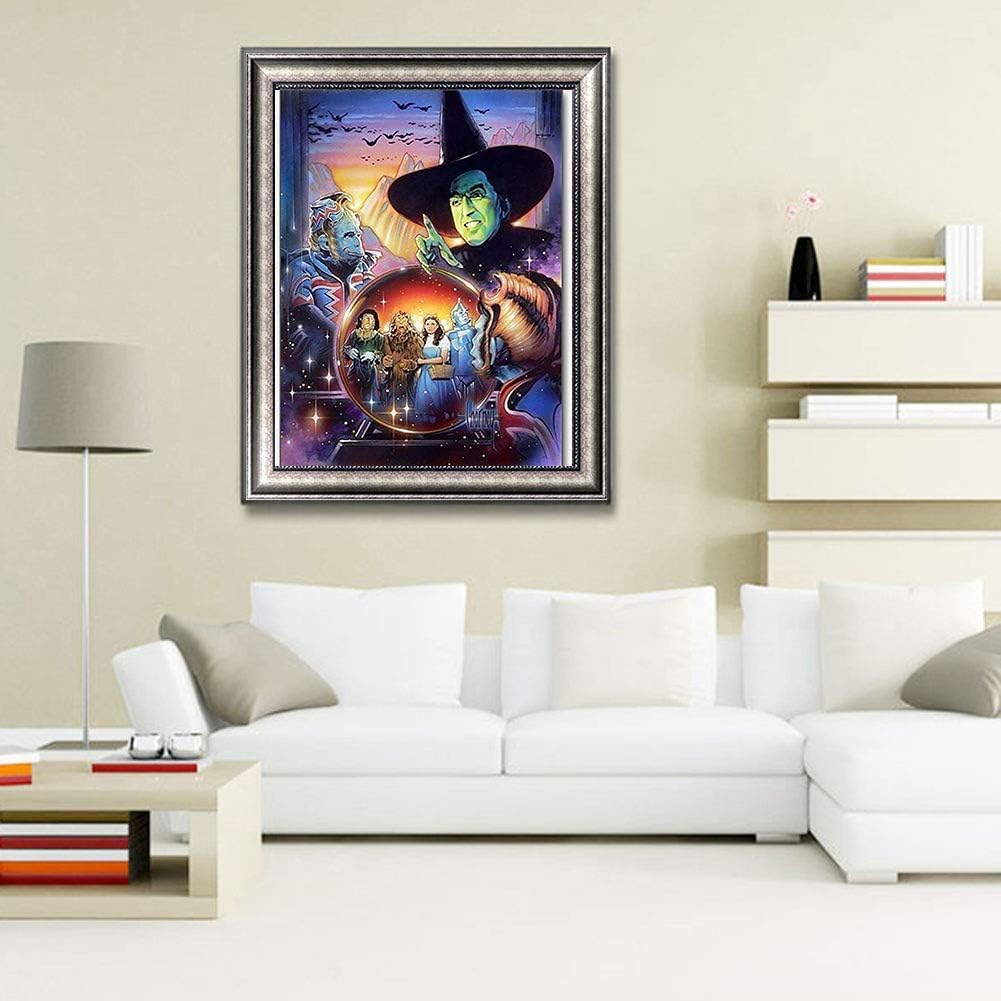 DIYPAINTING 5D Diamond Art Painting by Number Kits Wizard Movie of Oz 16X20 Painting Cross Stitch Full Drill Crystal Rhinestone Embroidery Pictures Arts Craft for Home Wall Decor