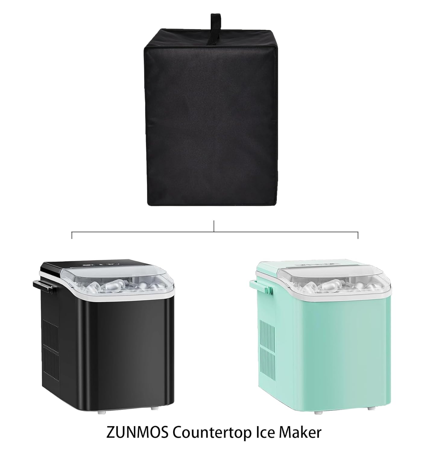 Ice Maker Cover for ZUNMOS Countertop Ice Maker, Universal Waterproof & Dustproof Shield for Portable Ice Machines