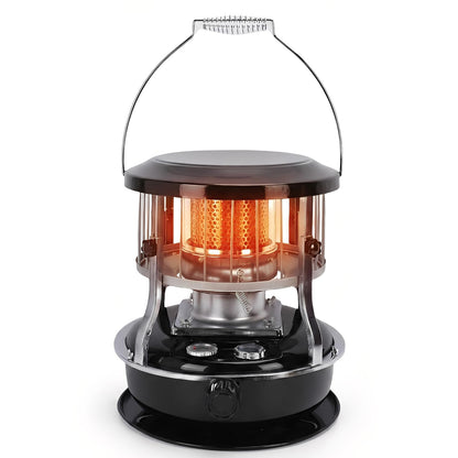 Portable Kerosene Heater, 9000 BTU Radiant Space Heater Adjustable Height Non Electric Indoor Heater with 4.6L Fuel Tank, for Garage Camping