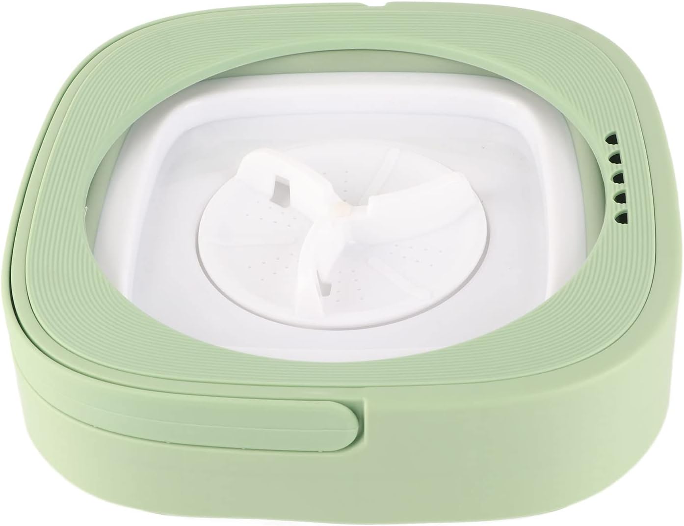 Foldable Portable Washing Machine, Mini Washer 6.5L Large Capacity, Soft Spin Drying, Green, for Home, Camping,
