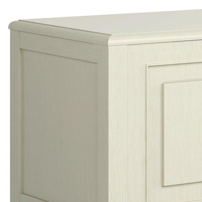 SIMPLIHOME Connaught Storage Bench - 51 inch Wide Solid Wood Trunk Bench in Antique White, Traditional Bench for Entryway with Lift-Up Lid and 3 Hidden Compartments