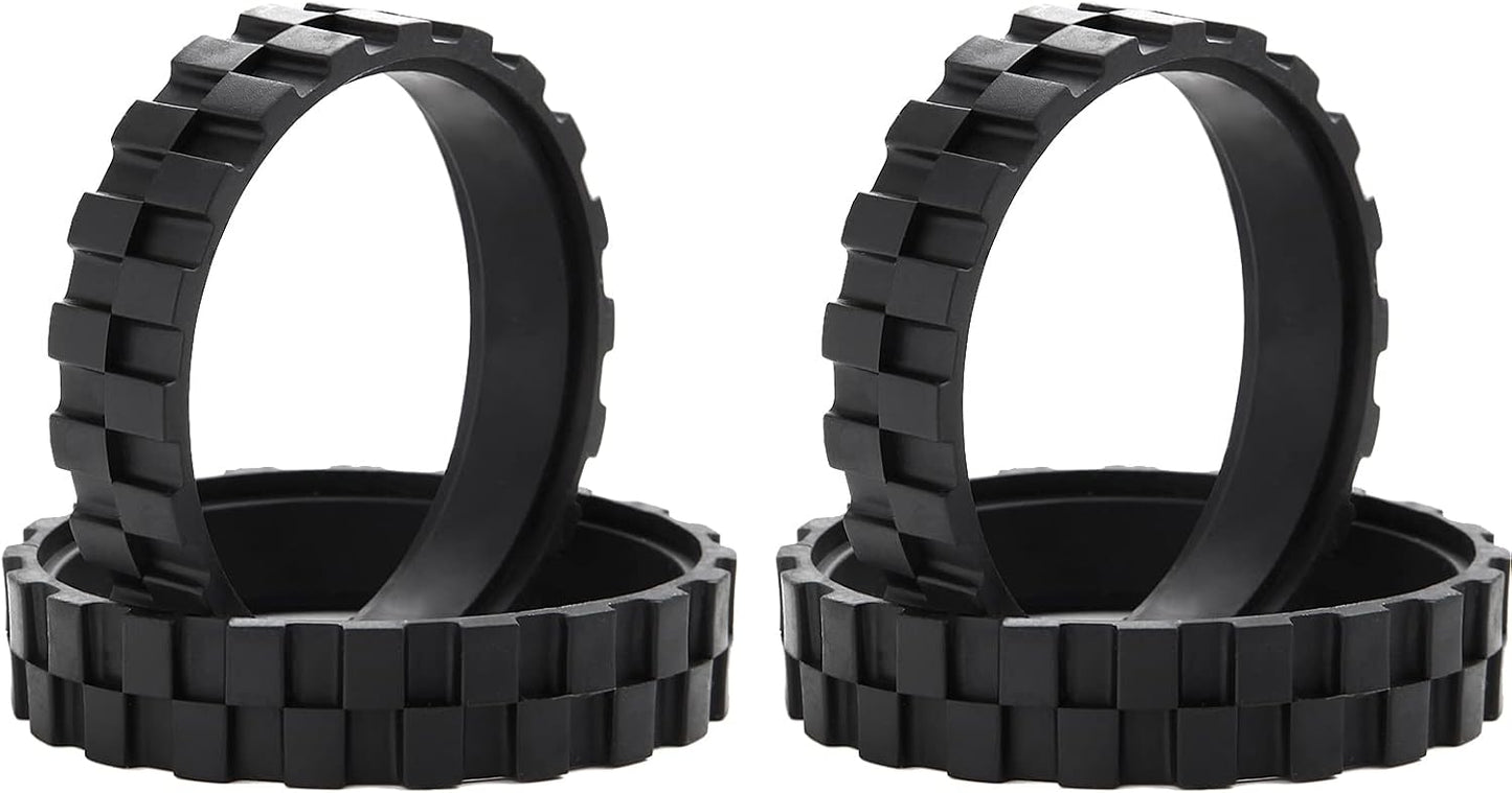 Replacement Wheels Tire for iRobot Roomba - Series 500, 600, 700, 800, 900 (4 Pack)