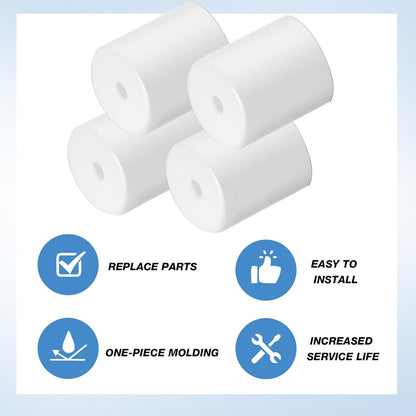 W10208398 Washer Dryer Door Hinge Pin Cap Replacement for Whirlpool, Pack of 4