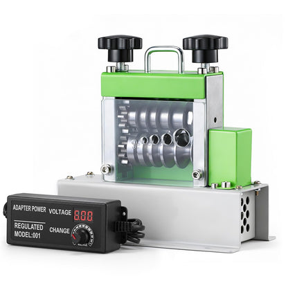 Electric Wire Stripping Machine & Cordless Soldering Iron Kit, 0.06"-0.67" Cable Stripper with 6 Channels 5 Blades & 35W All-Copper Motor, Rechargeable Soldering Pen 7S Fast Heating with LED Light & 3